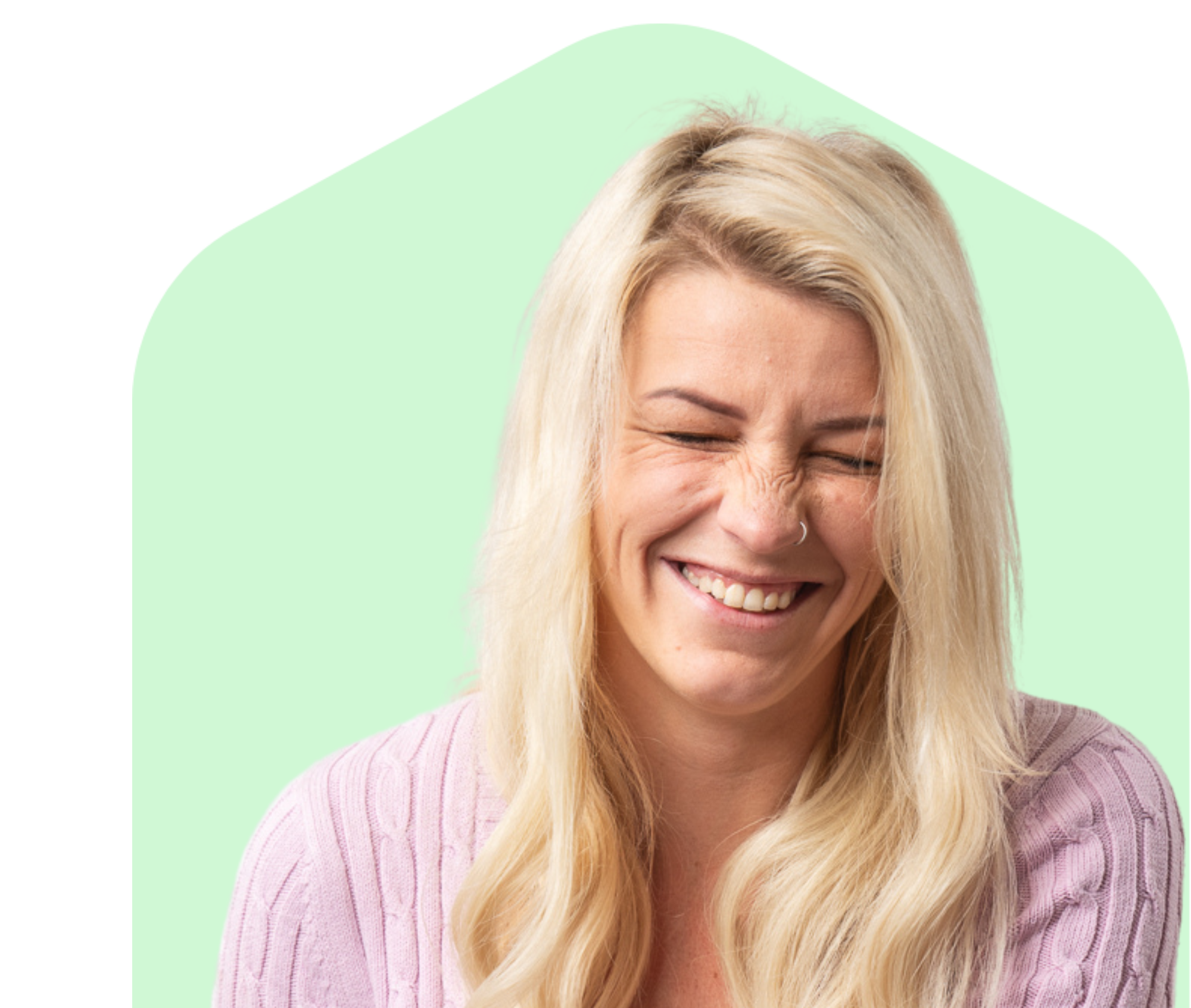A Sparrow customer smiling