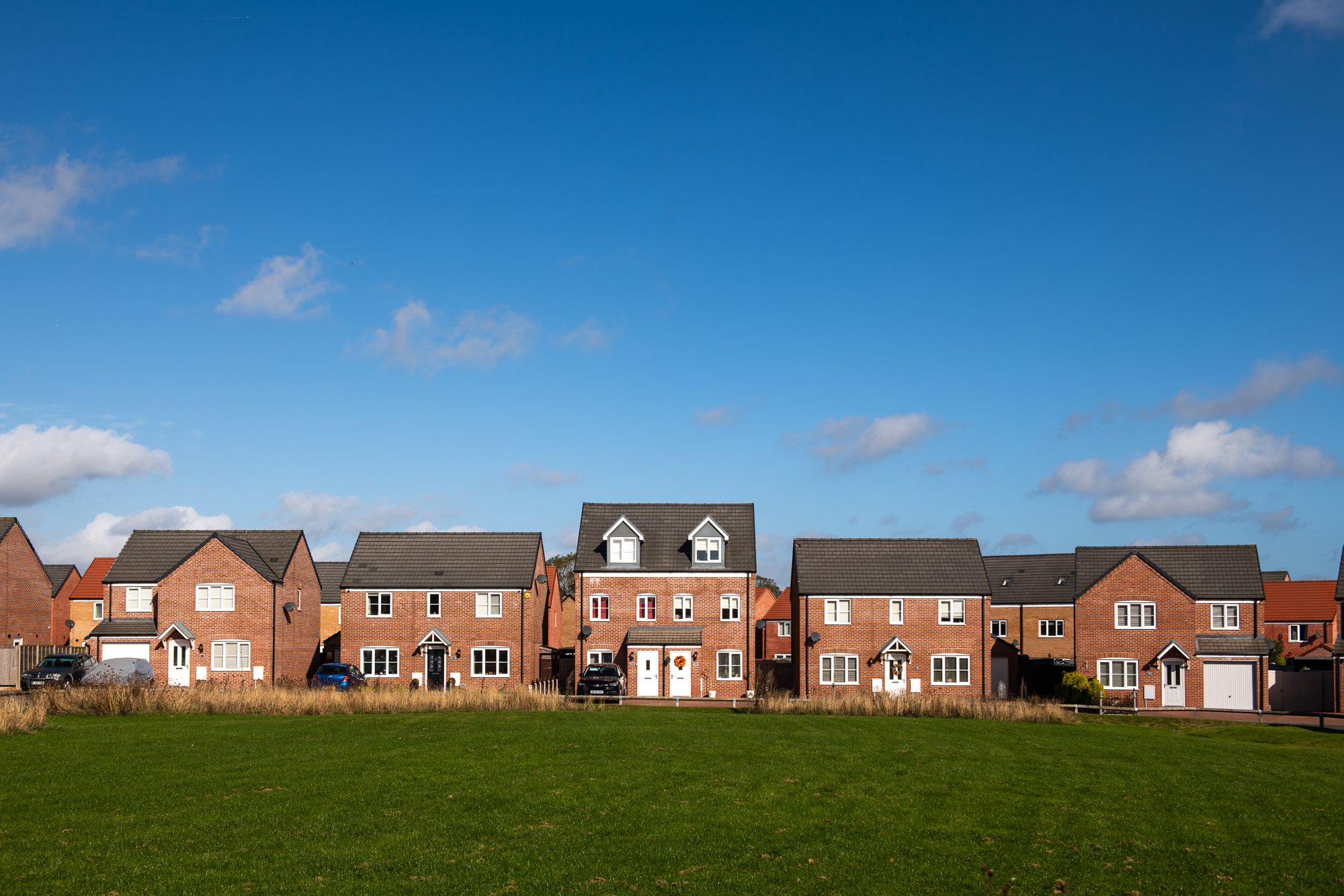 Row of Sparrow homes